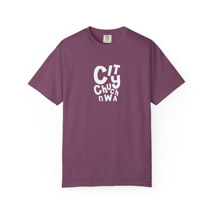 City Church NWA T-Shirt — White Retro Bold Logo Tee