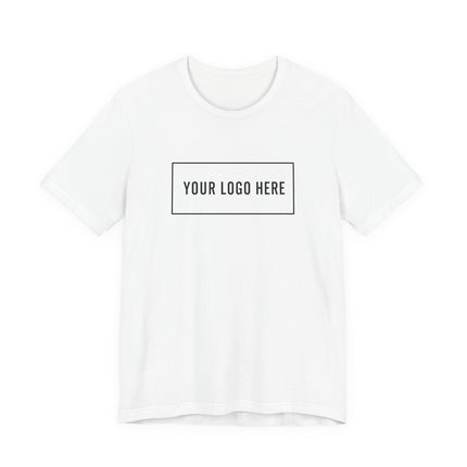 Custom Bella+Canvas 3001 unisex t-shirt with your logo printed on the front