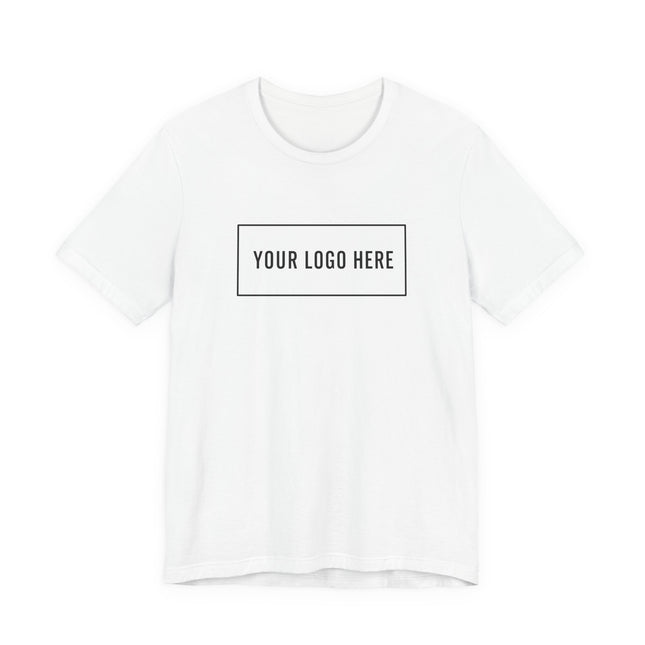 Custom Bella+Canvas 3001 unisex t-shirt with your logo printed on the front