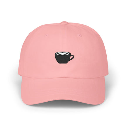 Latte Art Dad Cap – Embroidered Coffee Cup Baseball Hat