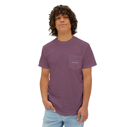 Custom Printed Unisex Garment-Dyed Pocket T-Shirt - Comfort Colors 6030