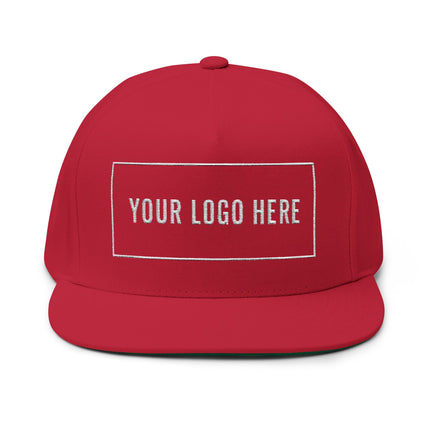 Custom Embroidered Flat Bill Snapback - Yupoong 6007