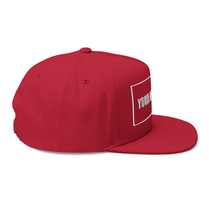 Custom Embroidered Flat Bill Snapback - Yupoong 6007