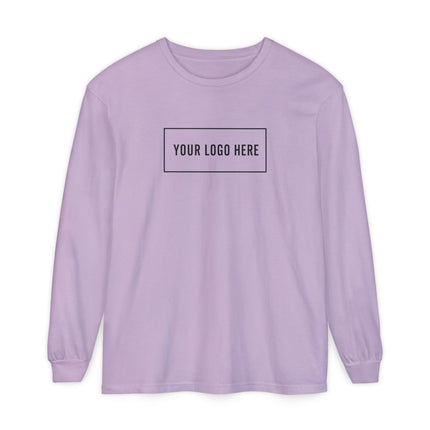 Custom Printed Garment-Dyed Heavyweight Long-Sleeve T-Shirt - Comfort Colors 6014
