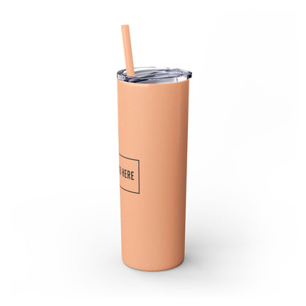 Custom Printed Insulated Tumbler with Straw - 20oz