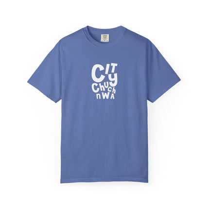 City Church NWA T-Shirt — White Retro Bold Logo Tee