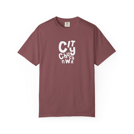 City Church NWA T-Shirt — White Retro Bold Logo Tee