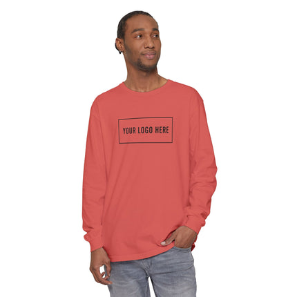 Custom Printed Garment-Dyed Heavyweight Long-Sleeve T-Shirt - Comfort Colors 6014