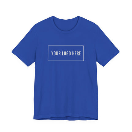 Personalized unisex tee with your logo, Bella+Canvas 3001