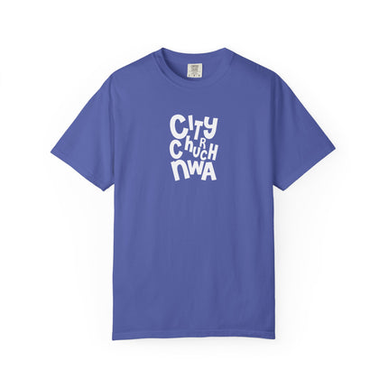 City Church NWA T-Shirt — White Retro Bold Logo Tee