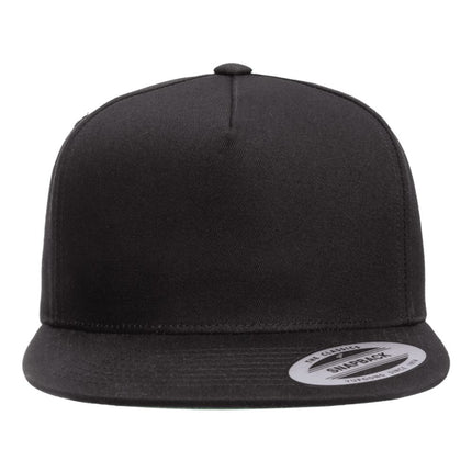 Five-Panel Cotton Twill Snapback Cap