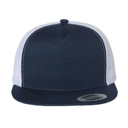 YP Classics 6006 Leather Patch Hat – Five-Panel Trucker