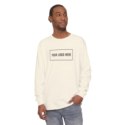 Custom Printed Garment-Dyed Heavyweight Long-Sleeve T-Shirt - Comfort Colors 6014
