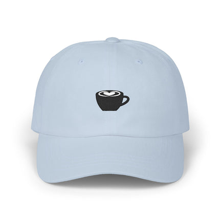 Latte Art Dad Cap – Embroidered Coffee Cup Baseball Hat