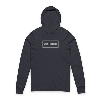 Custom Printed Hooded Long-Sleeve T-Shirt - Bella+Canvas 3512