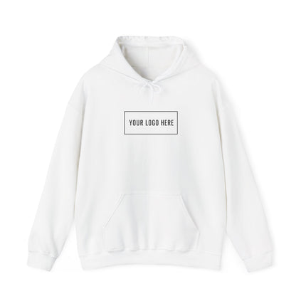 Custom Gildan 18500 hoodie with your logo on the chest