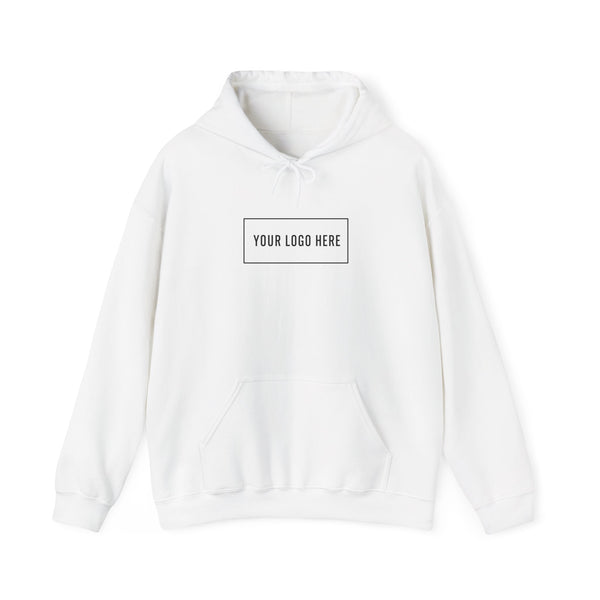Custom Gildan 18500 hoodie with your logo on the chest