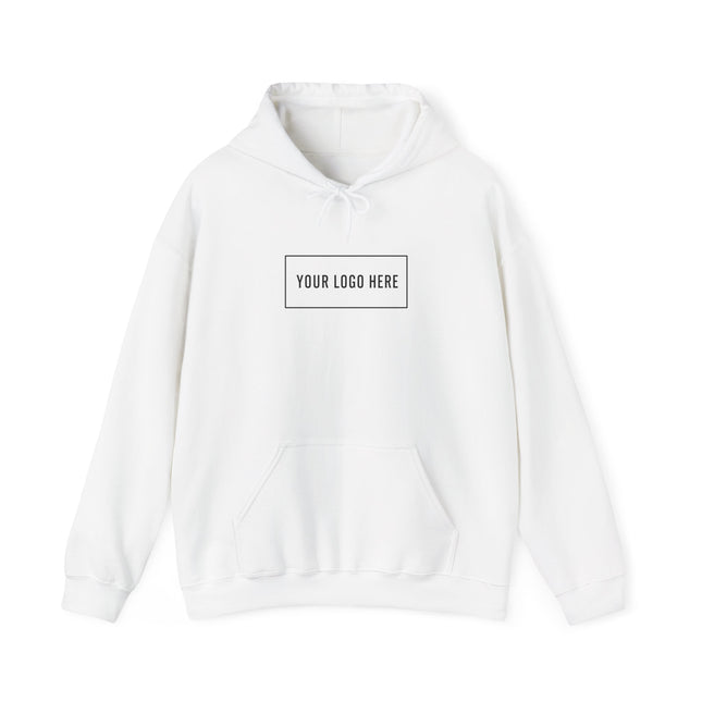 Custom Gildan 18500 hoodie with your logo on the chest