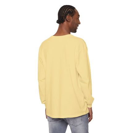 Custom Printed Garment-Dyed Heavyweight Long-Sleeve T-Shirt - Comfort Colors 6014