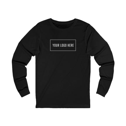 Bella+Canvas 3501 custom logo long sleeve tee, front view