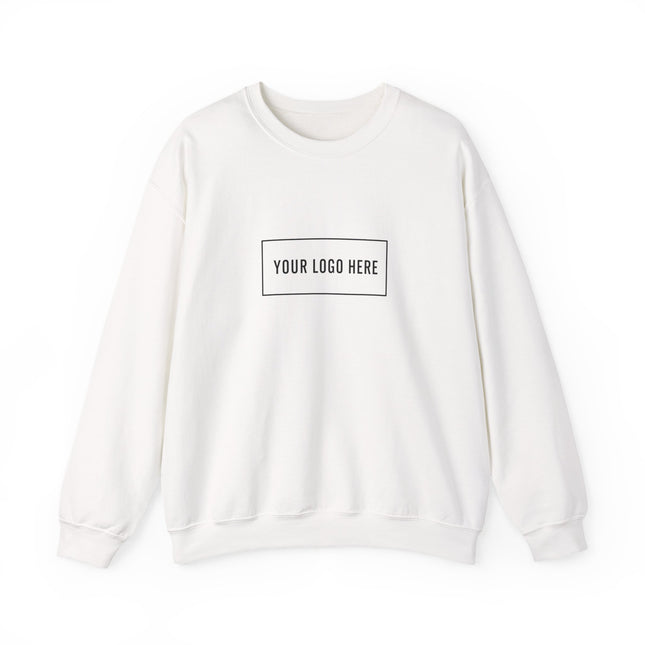 Custom Gildan 18000 crewneck sweatshirt with your logo on the chest