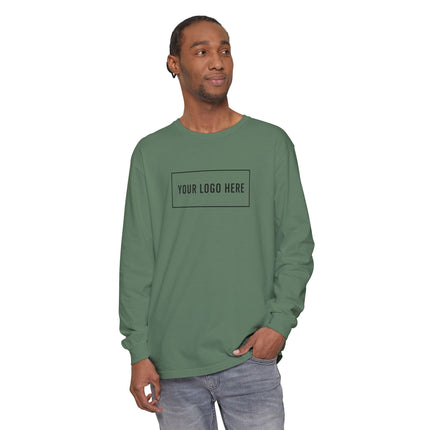 Custom Printed Garment-Dyed Heavyweight Long-Sleeve T-Shirt - Comfort Colors 6014