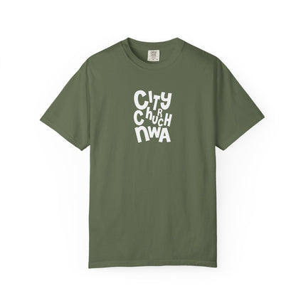 City Church NWA T-Shirt — White Retro Bold Logo Tee