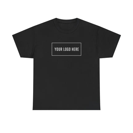 Gildan 5000 custom logo t-shirt, front view