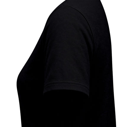 Women's Gildan 64000L custom logo softstyle tee, front view