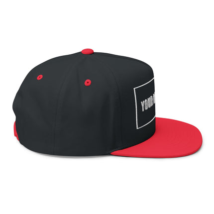 Custom Embroidered Flat Bill Snapback - Yupoong 6007