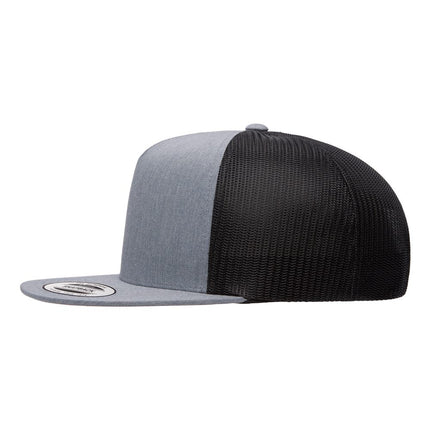 YP Classics 6006 Leather Patch Hat – Five-Panel Trucker