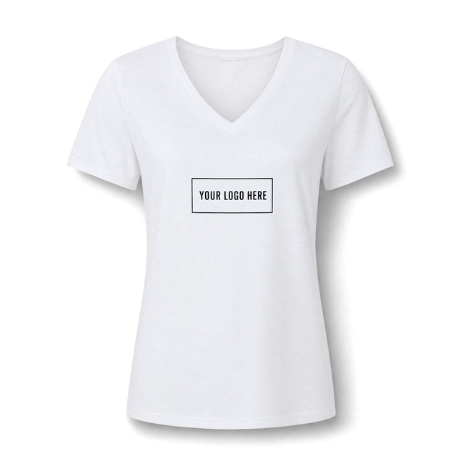 Custom Bella+Canvas 6405CVC women's V-neck t-shirt with your logo