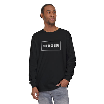 Custom Printed Garment-Dyed Heavyweight Long-Sleeve T-Shirt - Comfort Colors 6014