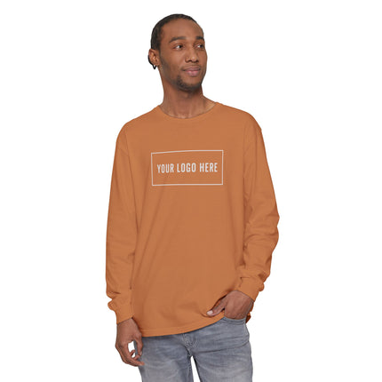 Custom Printed Garment-Dyed Heavyweight Long-Sleeve T-Shirt - Comfort Colors 6014