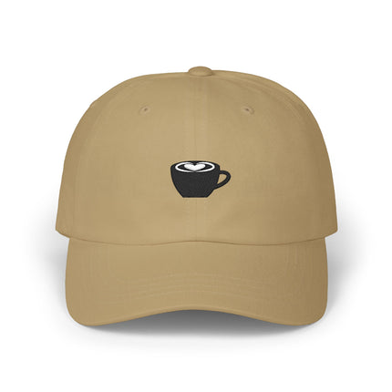 Latte Art Dad Cap – Embroidered Coffee Cup Baseball Hat