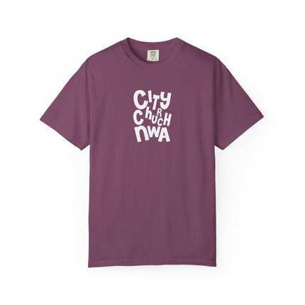 City Church NWA T-Shirt — White Retro Bold Logo Tee