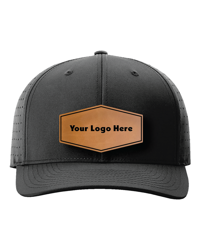 Richardson 632 R-Flex Leather Patch Hat – Laser Perf Fitted Cap