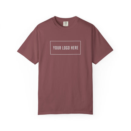 Comfort Colors 1717 custom logo heavyweight t-shirt, front view