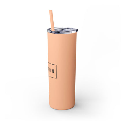 Custom Printed Insulated Tumbler with Straw - 20oz