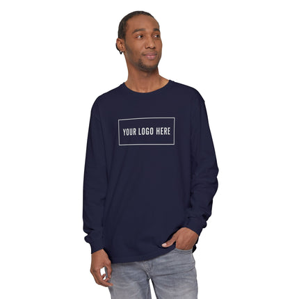 Custom Printed Garment-Dyed Heavyweight Long-Sleeve T-Shirt - Comfort Colors 6014