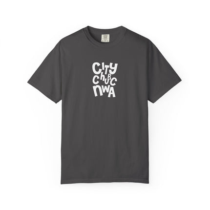 City Church NWA T-Shirt — White Retro Bold Logo Tee