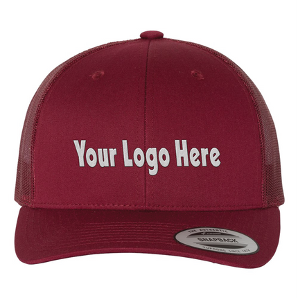 YP Classics 6606 Embroidered Hat – Retro Trucker Cap