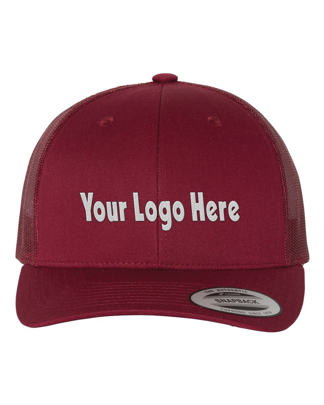 YP Classics 6606 Embroidered Hat – Retro Trucker Cap