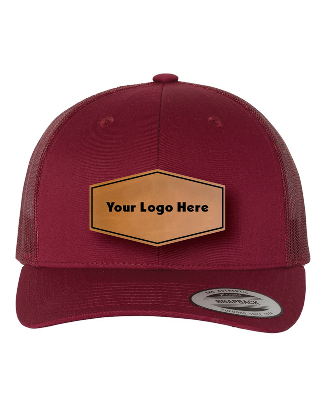 YP Classics 6606 Leather Patch Hat – Retro Trucker Cap