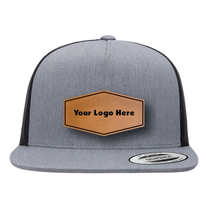 YP Classics 6006 Leather Patch Hat – Five-Panel Trucker