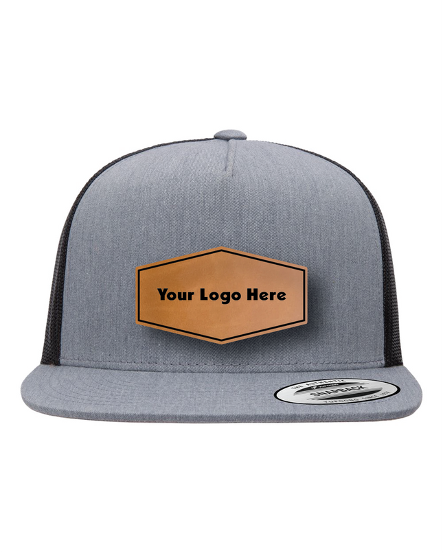 YP Classics 6006 Leather Patch Hat – Five-Panel Trucker