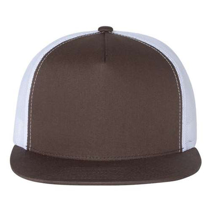 YP Classics 6006 Leather Patch Hat – Five-Panel Trucker