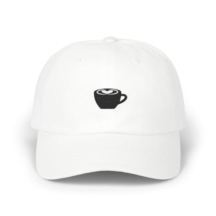 Latte Art Dad Cap – Embroidered Coffee Cup Baseball Hat