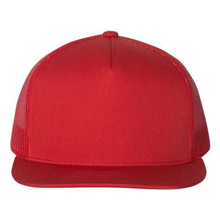 YP Classics 6006 Leather Patch Hat – Five-Panel Trucker