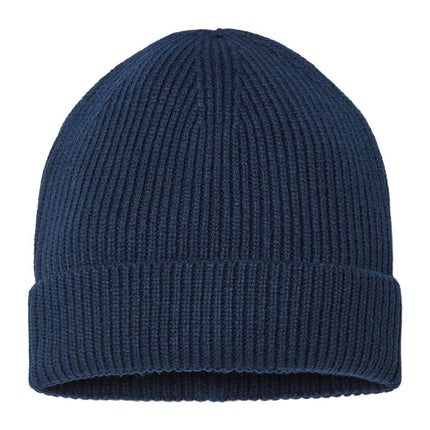 Sustainable Fine Rib Cuffed Beanie